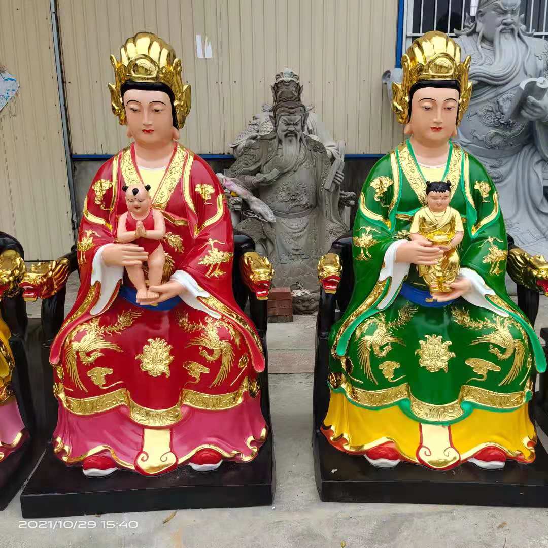 2.1米无生老母神像 九龙圣母雕塑厂