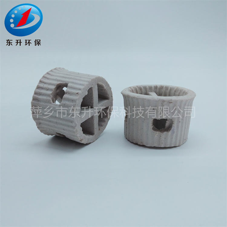 陶瓷阶梯环填料散堆填料耐化学性能稳定耐高温抗压强度优良DN25/38/50/76mm