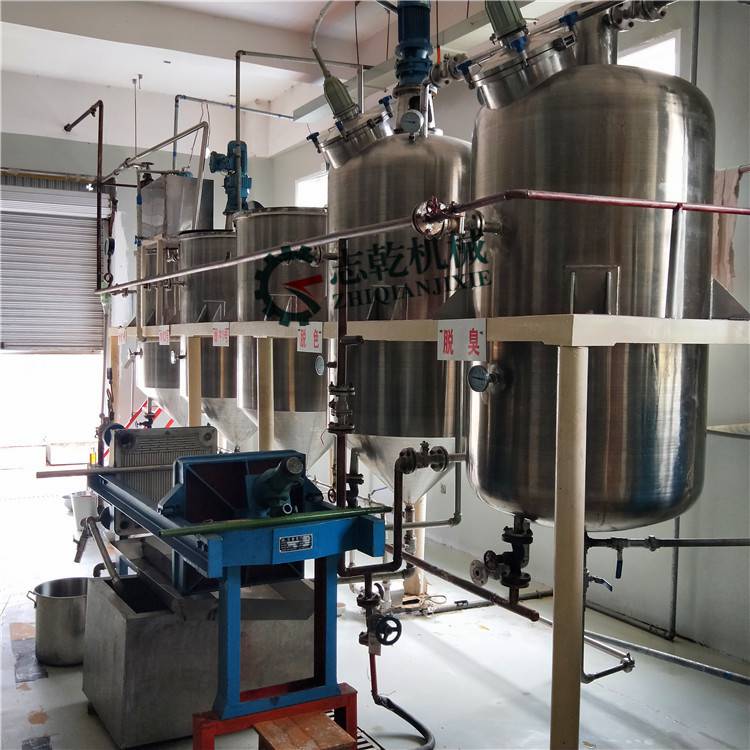 全套加工茶籽油设备 茶籽油精炼设备 精炼设备厂房要求