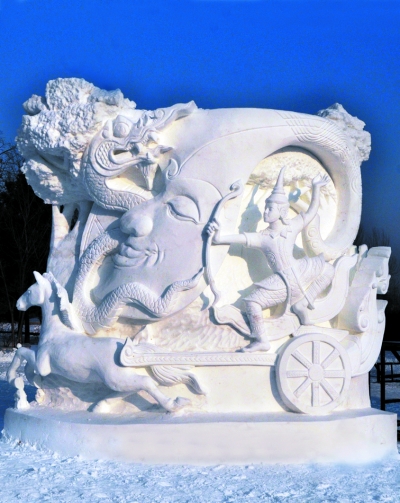 沈阳君临冰雪雕塑 大型室外雪雕制作 18年制作经验 鲁美老师亲自制作 质量好性价比高