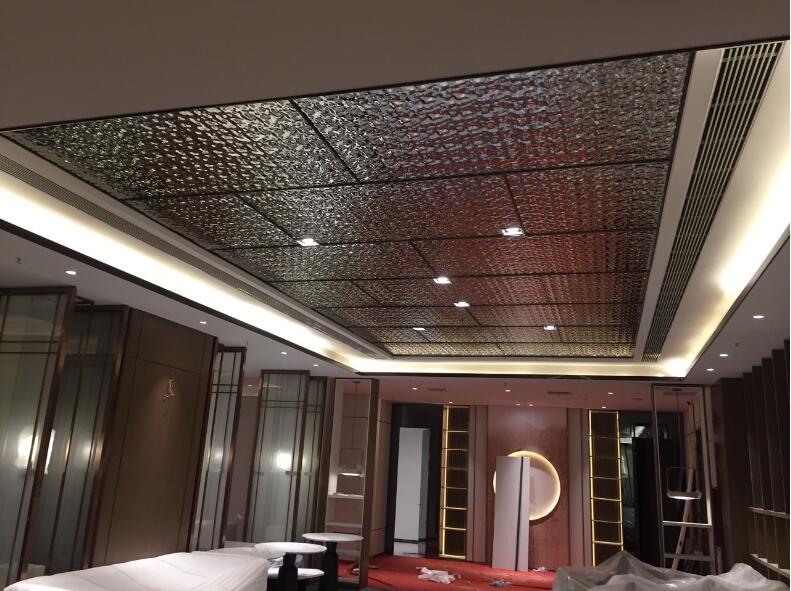 stainless steel water ripple压花板 酒店装饰工程 不锈钢镜面板