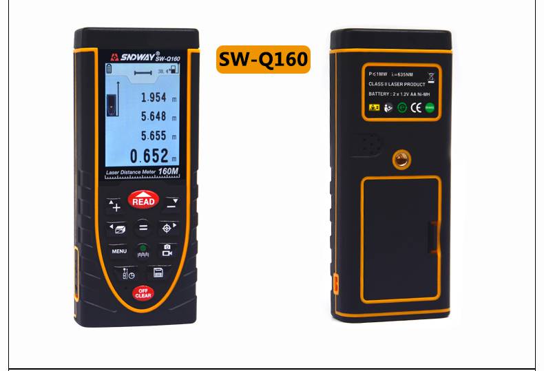 深达威激光测距仪室外户外手持式充电红外测量仪SW-Q80/Q120/Q160