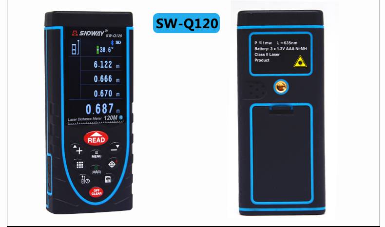 深达威激光测距仪室外户外手持式充电红外测量仪SW-Q80/Q120/Q160