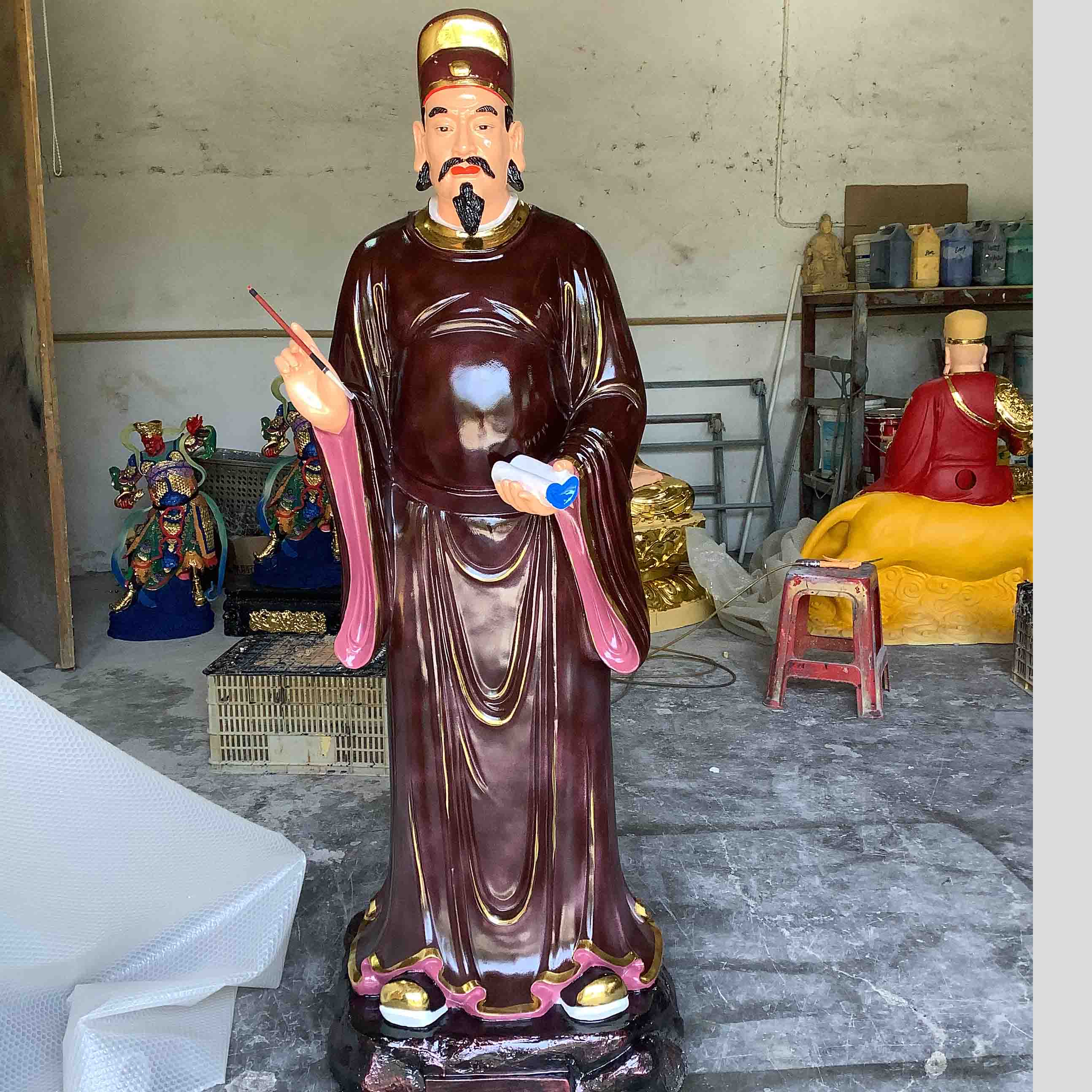 河南香樟木雕刻七俱胝佛母佛像厂家