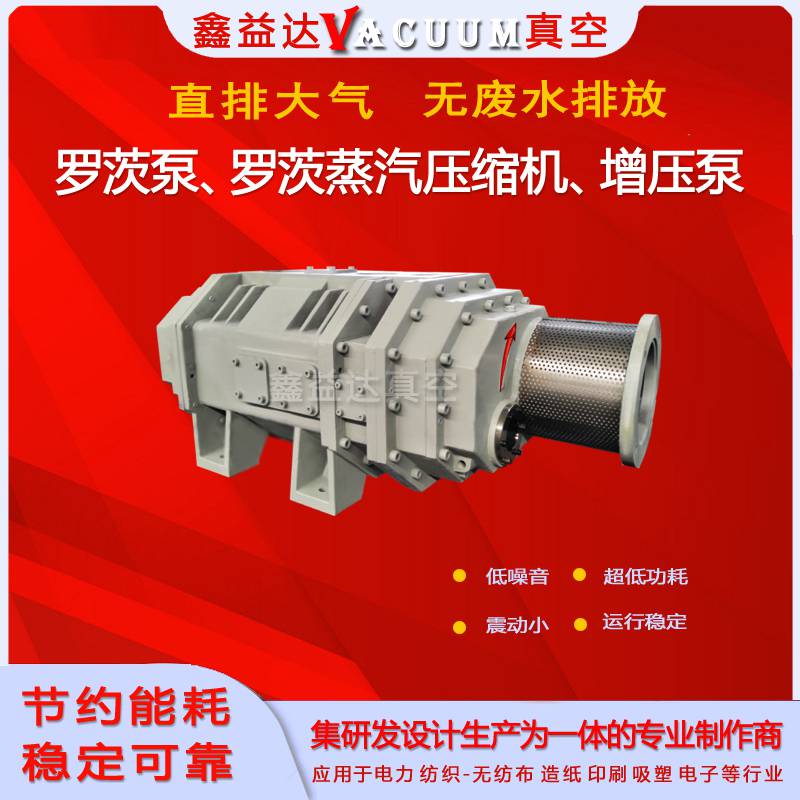罗茨真空泵的特点是在较低入口压力时具有较高的抽气速率 气冷罗茨泵可单独使用