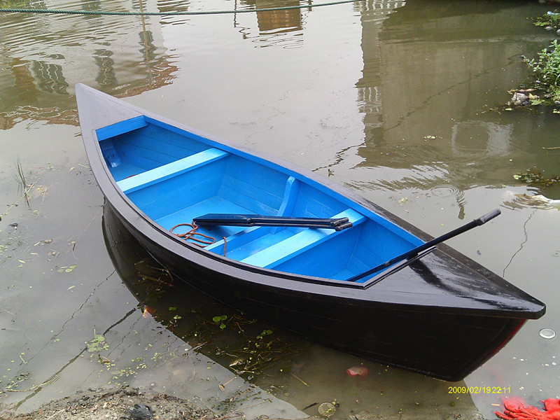 仿古木船渔船水上户外景观船贡多拉手划观光道具小木船装饰实木欧式船