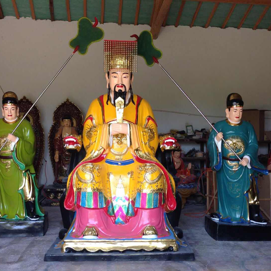 开漳圣王陈元光神像 2.1米三山国王神像