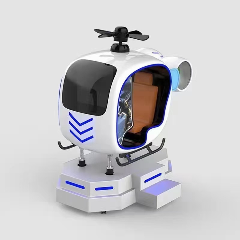 VR直升機_VR駕駛飛行模擬器_航天航空科普VR設備廠家