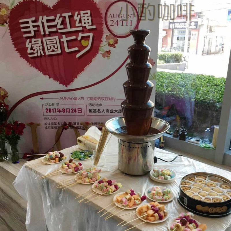 上海巧克力喷泉机出租活动机器设备出租爆米花烤肠机家庭日团建活动DIY