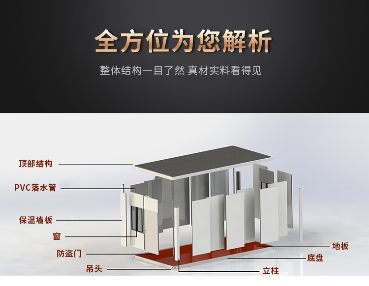 安特 生产住人集装箱房活动房 制造集装箱活动房 彩钢活动板房