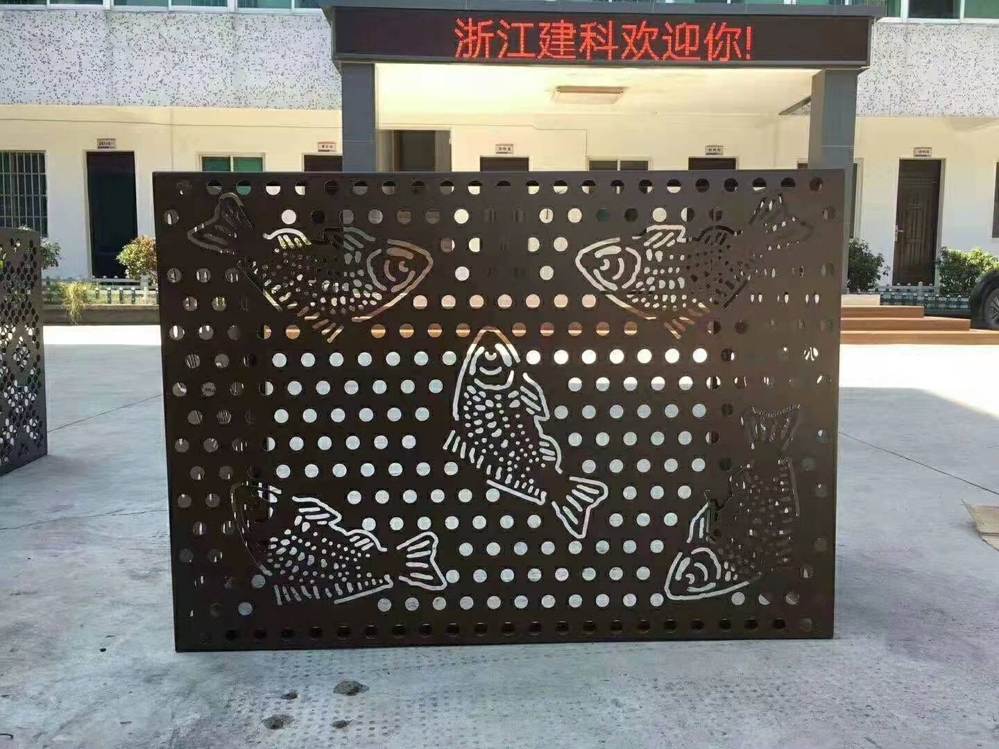 重庆冲孔网空调罩厂家 空调保护罩