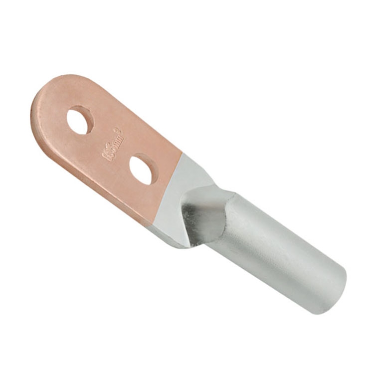 厂家供应铜铝电缆铜铝鼻DTL2-50平方双孔铜铝端子