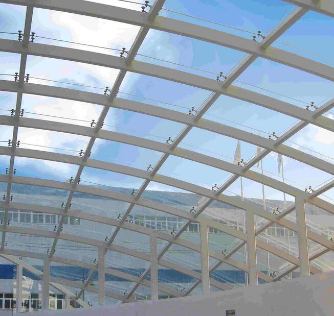安阳厂房屋顶采光棚 价格公开透明 钢结构网架加工