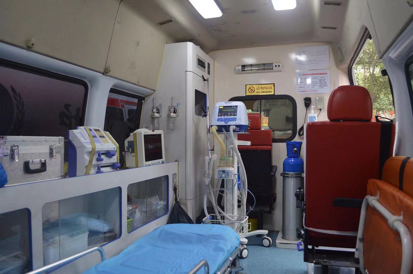 长途跨省救护车服务-上海返乡护送救护车转运-急救转运中心