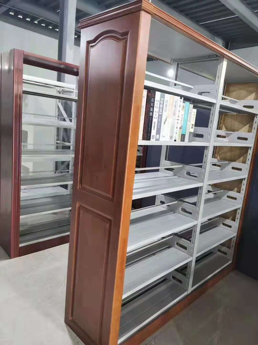 安庆双面木护板图书室书架厂家直接报价 免费安装设计