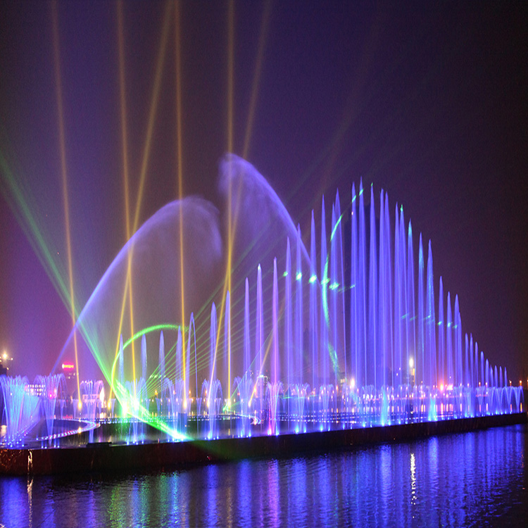 贵州广场大型水池音乐喷泉设计制作