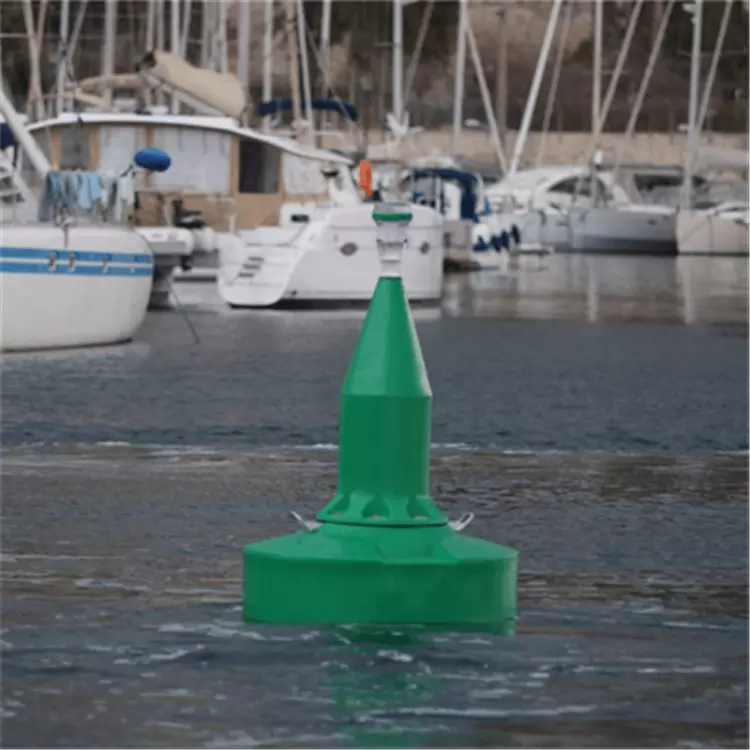 水面暗礁警戒塑料浮标 聚乙烯海洋锥形定位通航标参数