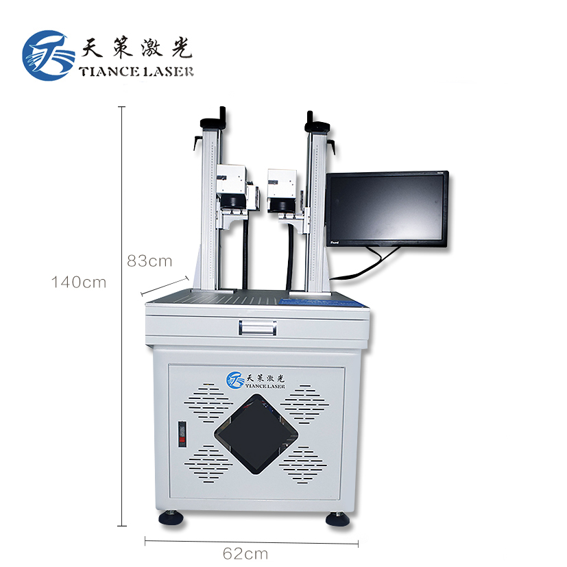 视觉定位激光打标机双头激光镭雕机
