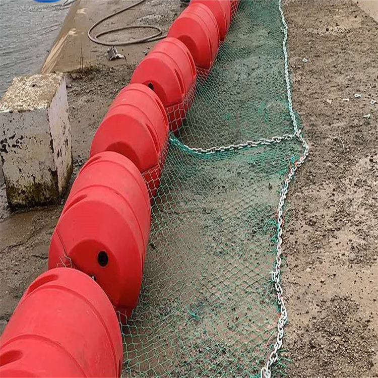 山溪水電站取水口樹枝攔污浮筒 柏泰聚乙烯材質夾網浮漂