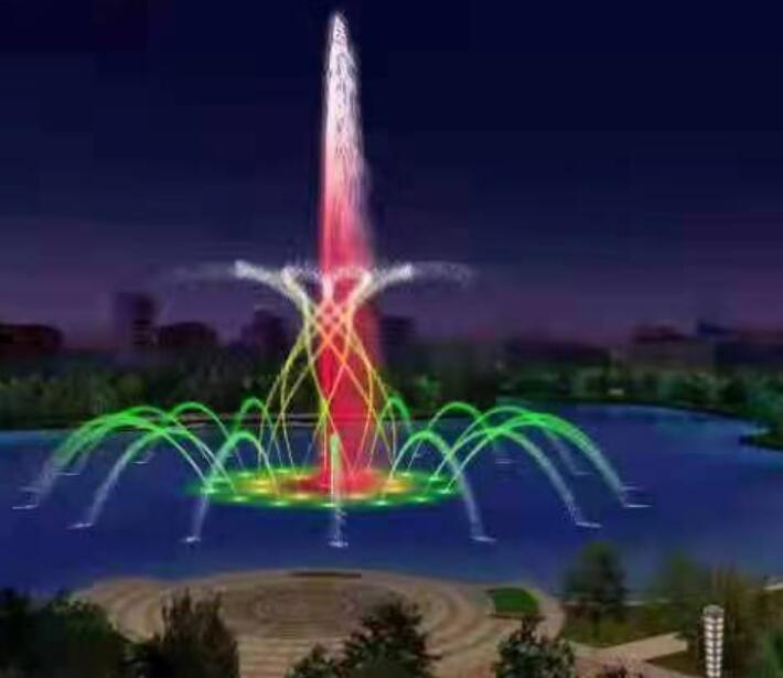 湖泊音乐喷泉设计 水景喷泉供应商 南通感应喷泉设计安装