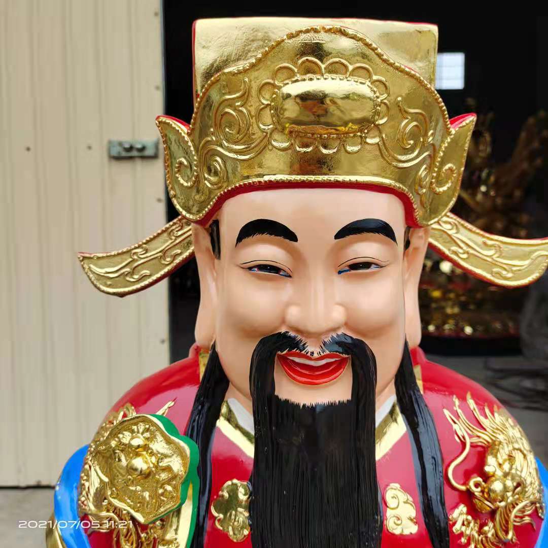 郑州1.8米五路财神爷神像制作 大型财神爷 一手货源