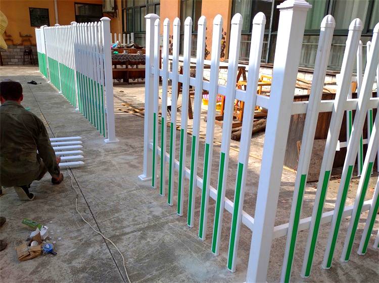 杭州塑钢护栏小区塑钢围墙防护栏PVC护栏变压器加油站塑钢护栏
