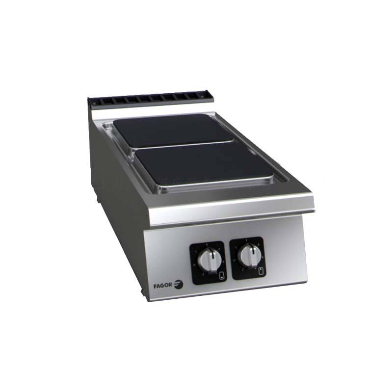 供应西班牙法格FAGOR台式电热二头炉 C-E920 西餐厅煮食炉 平头炉