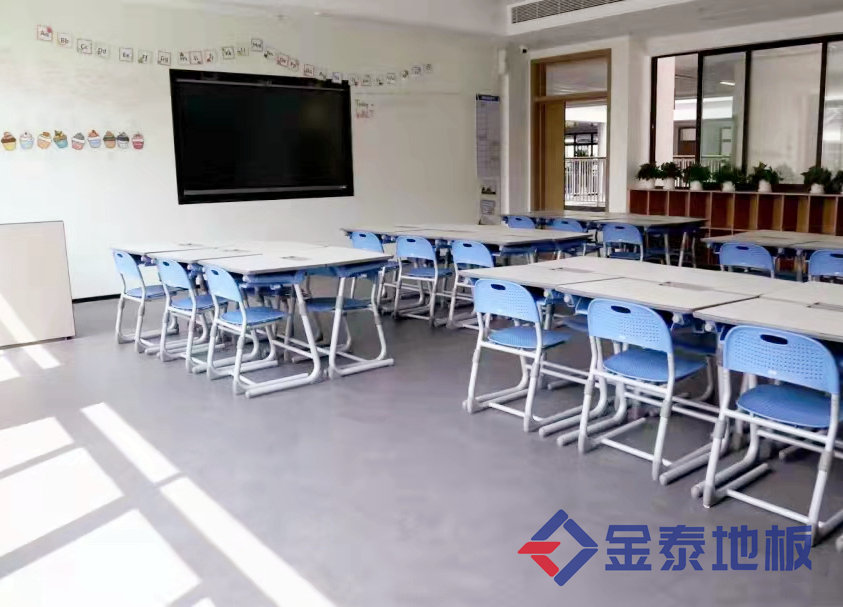 供应徐州学校塑胶地板 环保地胶 防滑地胶