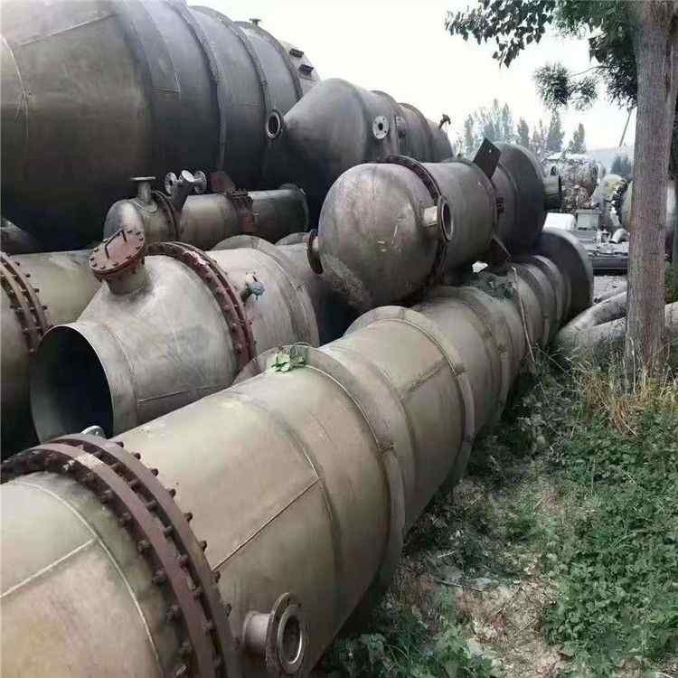 山西回收二手薄膜蒸发器 二手1吨三效钛材蒸发器 强制循环蒸发器
