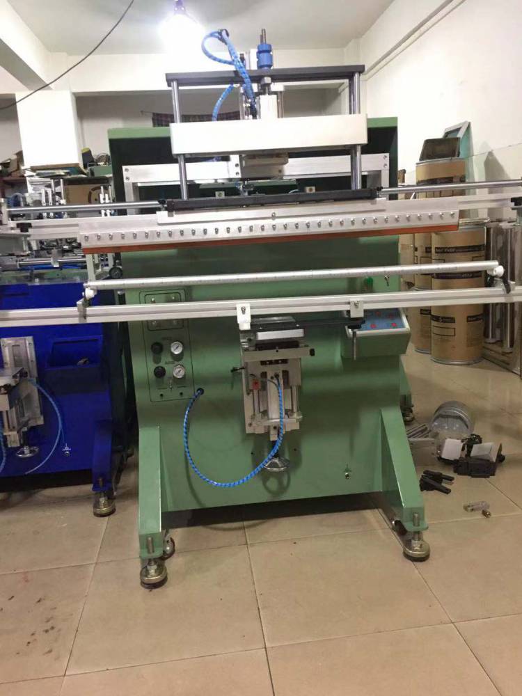 临沂市铝管刻度丝印机长管滚印机标识杆丝网印刷机