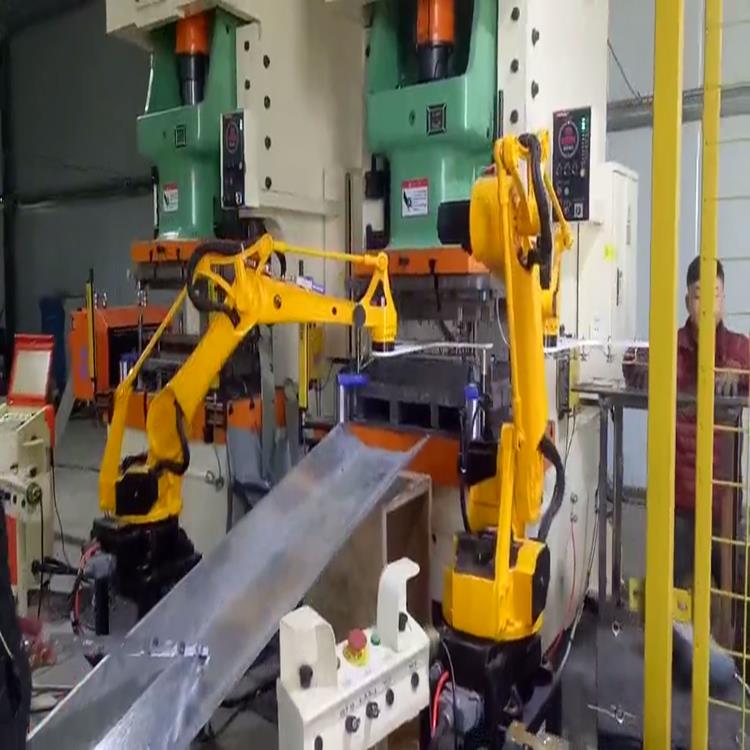 冲床机械手 六轴冲压机器人视频