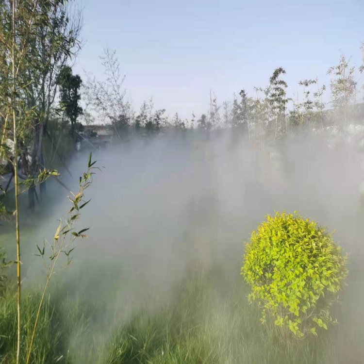 常州花园冷雾系统 改善区域小气候 采用水密封防止盐雾外泄