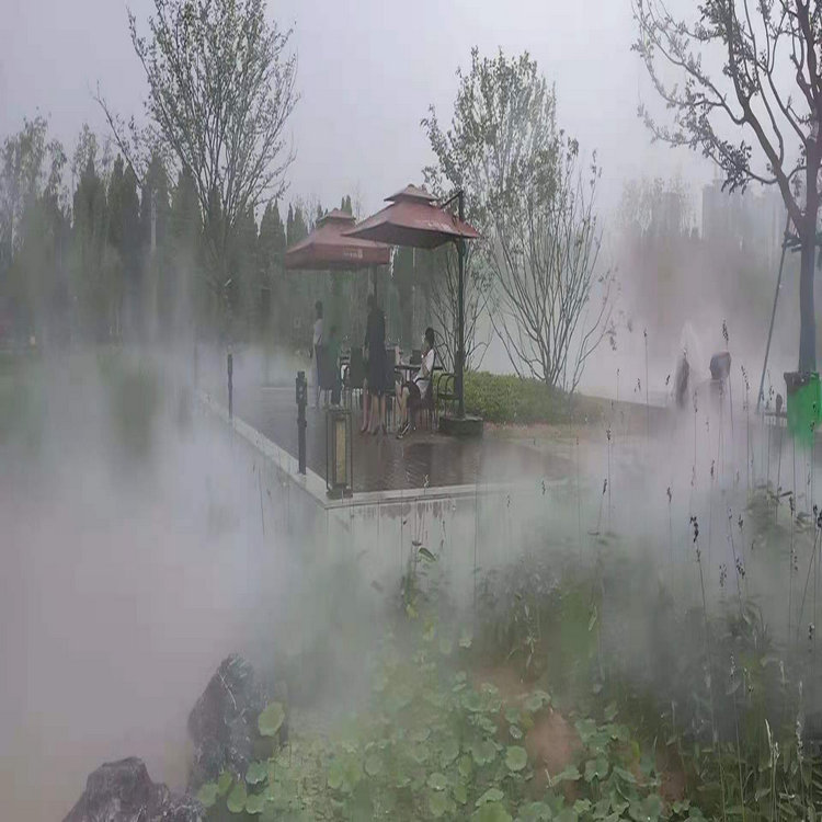 民宿喷雾降温造景 汉中人造雾设备 净化空气