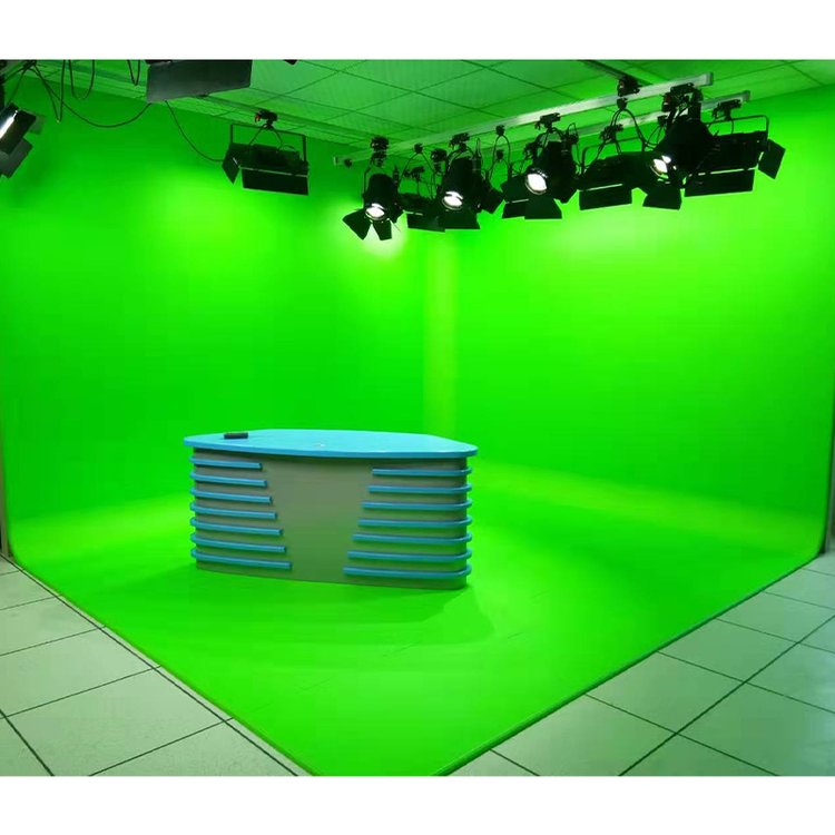 虚拟演播室建设方案 校园电视台一站式方案设备 抠像蓝绿箱搭建灯光设计