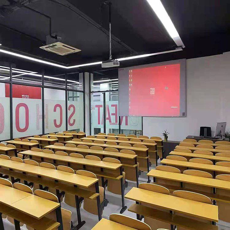 铜陵大专阶梯教室活动脚可移动连排椅定做 众思创家具