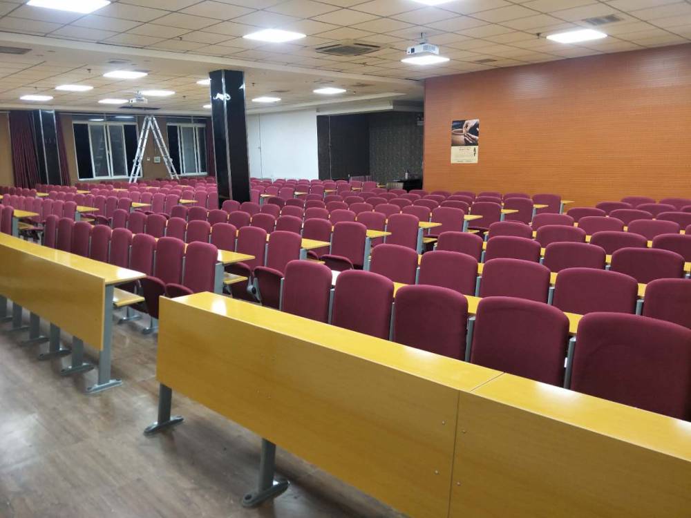 铜陵大专阶梯教室活动脚可移动连排椅定做 众思创家具