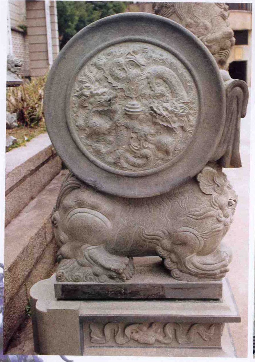 惠安海亨石雕手工雕刻仿古建筑石雕抱鼓