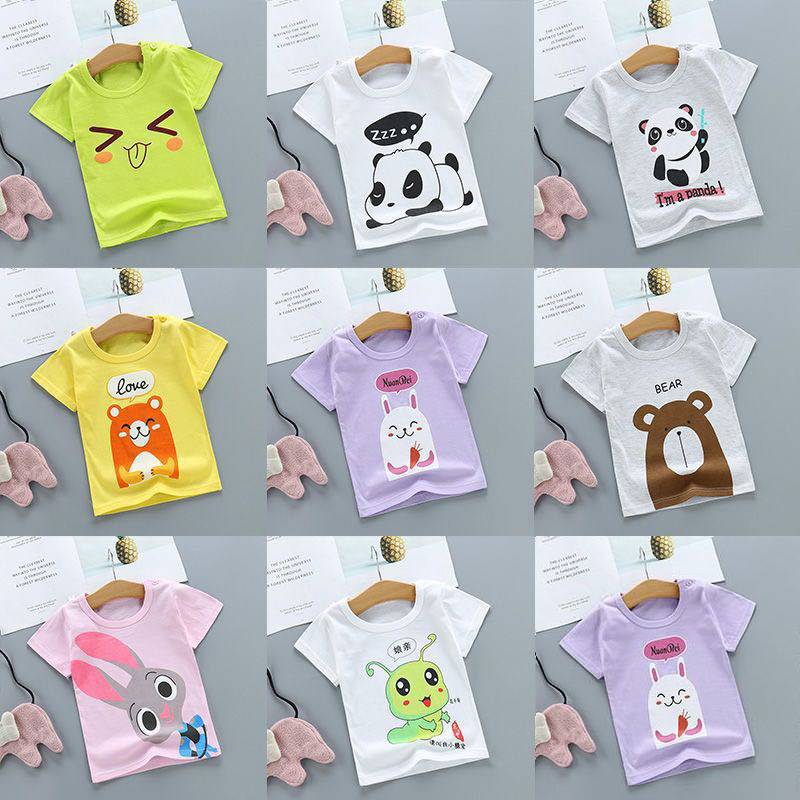 河南鹤壁3-8岁童装T恤半袖自己进货在家卖服装库存尾货服装衣服批