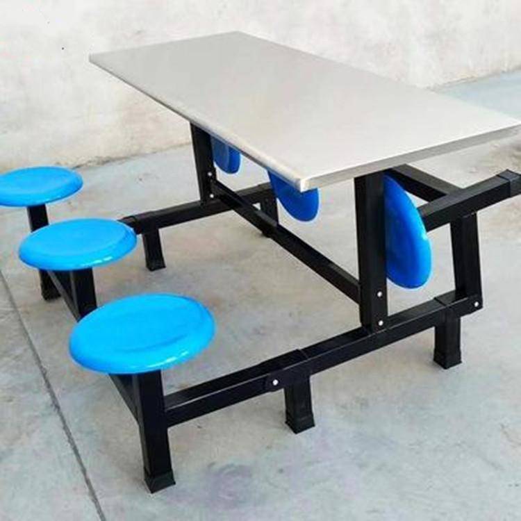 枣庄员工职工不锈钢连体餐桌椅定做 众思创家具