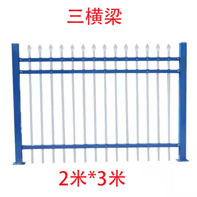 喜振供应免维护小区锌钢护栏 三梁2米乘3米 可按需定制