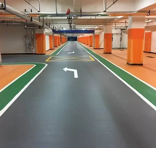 地下停车场地板漆丨地下停车场装修丨重庆地下停车场地板漆丨重庆地板丨环保地板丨