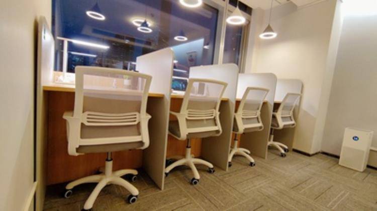 咸阳考研班学生用沉浸式自习桌椅 定做众思创家具