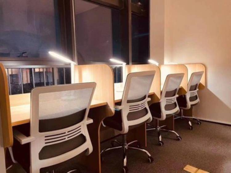 巢湖备考自习室用自习桌椅 定做众思创家具