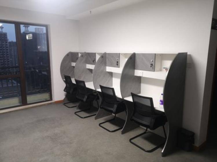 三门峡自习教室用封闭式自习桌椅定做众思创家具