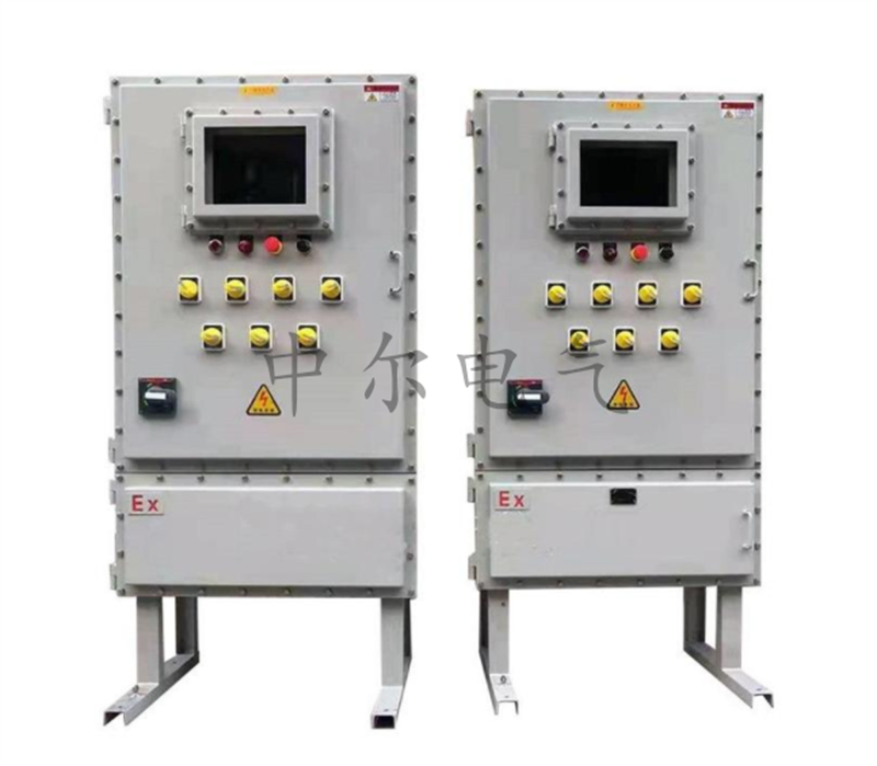 定制Q235碳钢触摸屏PLC防爆配电柜散热变频器BXX53户外移动式控制箱有哪些用途？