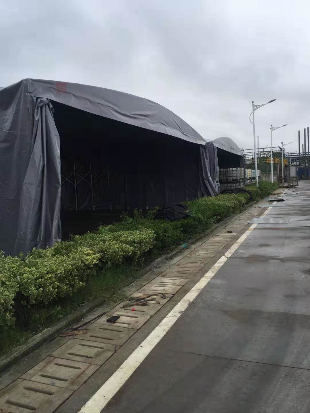 吴江电动推拉雨棚公司-张家港伸缩推拉蓬厂家-双利遮阳篷