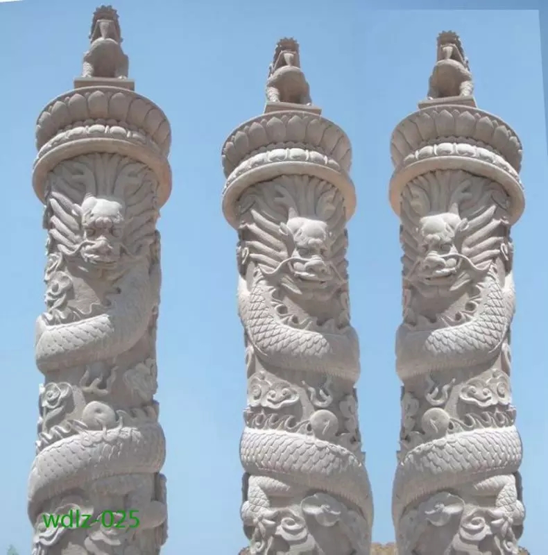 惠安海亨石雕手工雕刻仿古建筑石雕龙柱