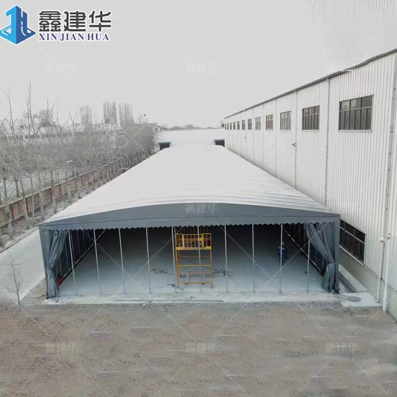 江苏大型悬空电动棚定做 厂房通道雨棚 性能稳定