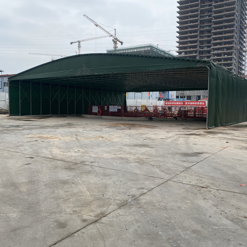 深圳活动推拉雨棚定做 厂房通道雨棚 性能稳定