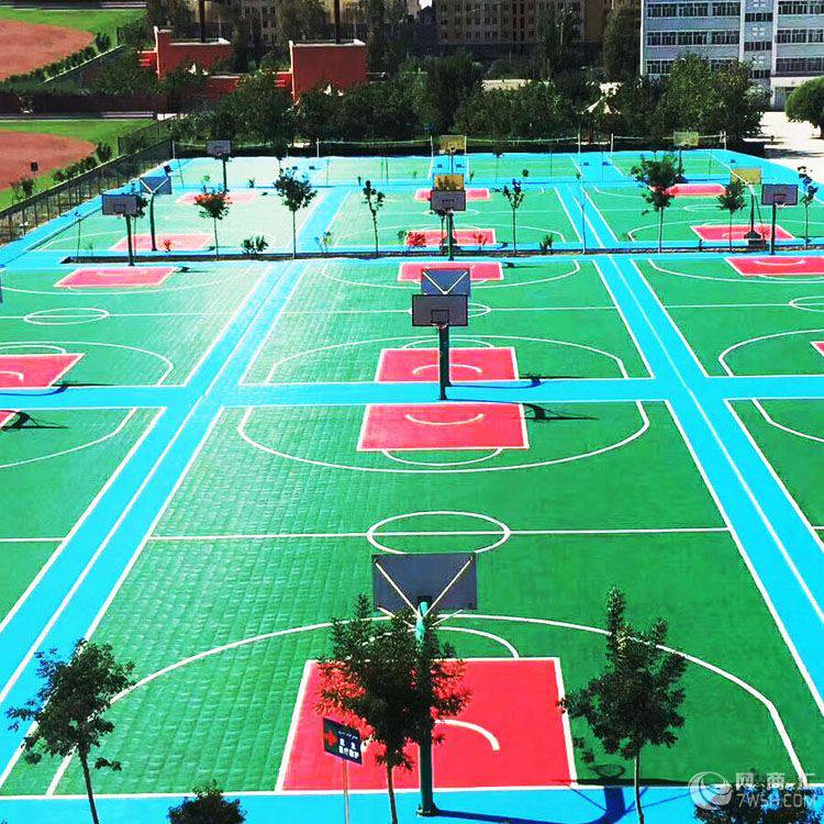 广西桂林羽毛球地胶尺寸多大户外球场防水可定制